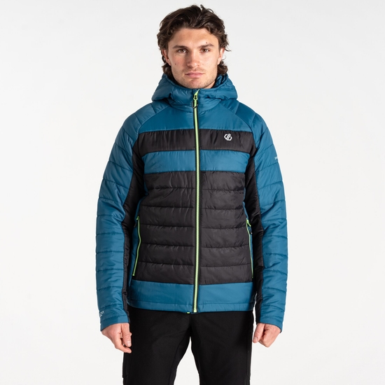 Veste cloisonnée Homme Touring II Bleu Acier Et Noir