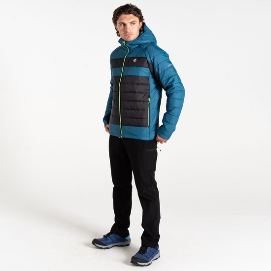 Men's Touring II Baffled Jacket Kingfisher Blue Black