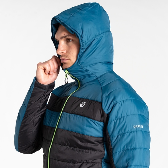 Men's Touring II Baffled Jacket Kingfisher Blue Black