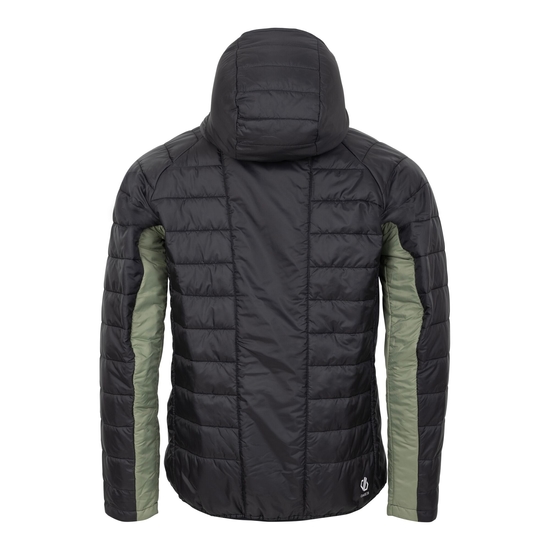 Men's Touring II Baffled Jacket Black Olivine Green