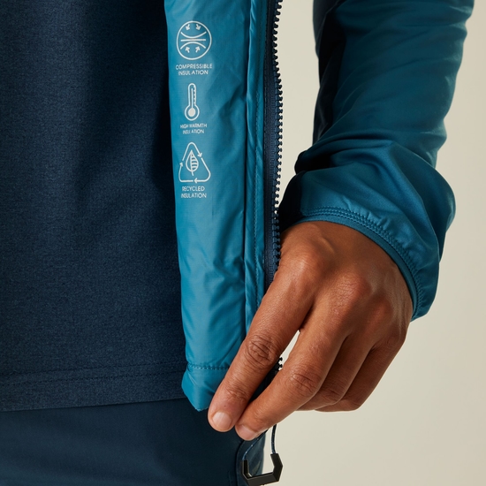 Veste hybride Descending II pour homme Bleu