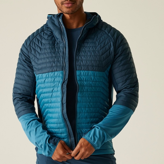 Veste hybride Descending II pour homme Bleu