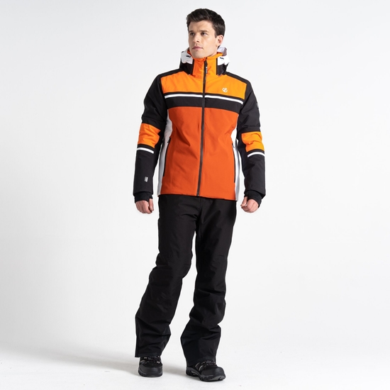 Men's Amplitude Ski Jacket Black Orange