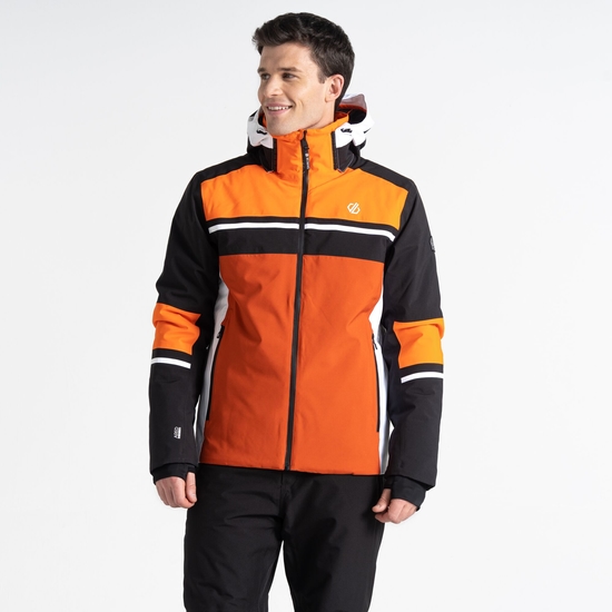 Men's Amplitude Ski Jacket Black Orange