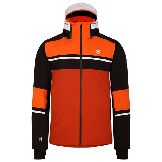 Men's Amplitude Ski Jacket Black Orange