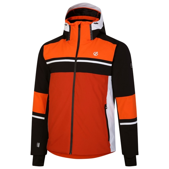 Men's Amplitude Ski Jacket Black Orange