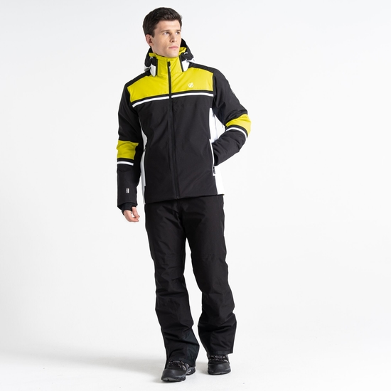 Men's Amplitude Ski Jacket Neon Spring Black