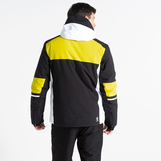 Men's Amplitude Ski Jacket Neon Spring Black