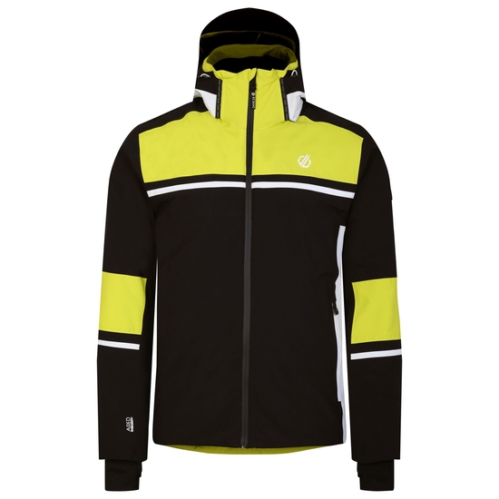 Men's Amplitude Ski Jacket Neon Spring Black