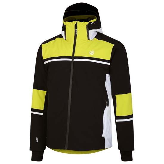 Men's Amplitude Ski Jacket Neon Spring Black