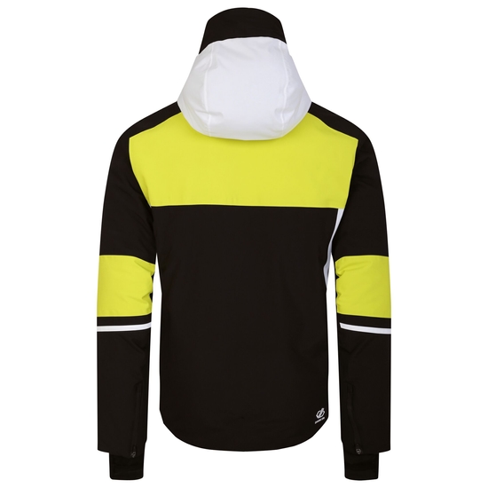 Men's Amplitude Ski Jacket Neon Spring Black