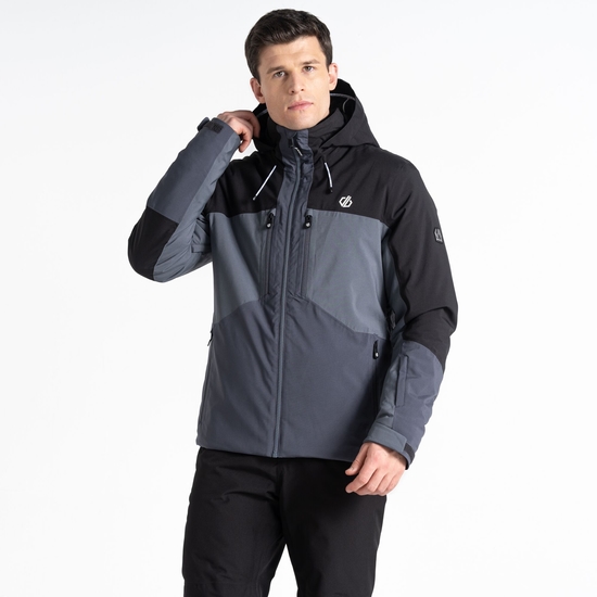 Herren Slopeside Skijacke Schwarz