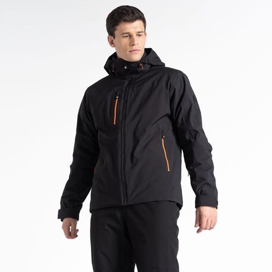 Herren Eagle Skijacke Schwarz