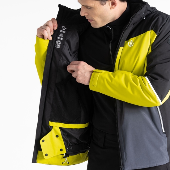 Eagle Homme Veste de ski Jaune
