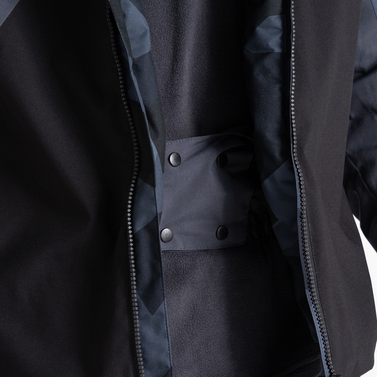 Men's Baseplate Ski Jacket Grey Black Geo 