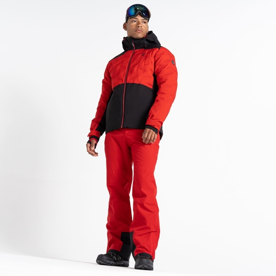 Men's Aerials Ski Jacket Danger Red Black