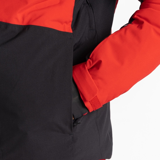 Men's Aerials Ski Jacket Danger Red Black