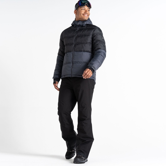 Men's Ollie Ski Jacket Ebony Grey Black 