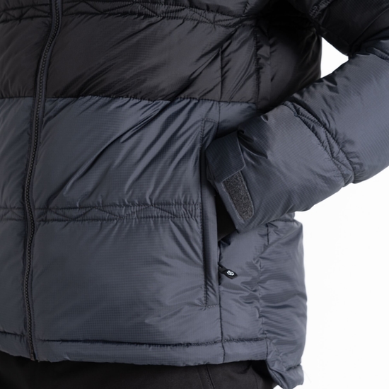 Men's Ollie Ski Jacket Ebony Grey Black 