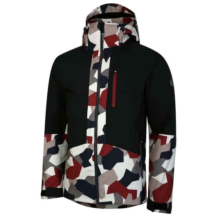 Men s Edge Ski Jacket Black Clay Geo Dare2B ROW