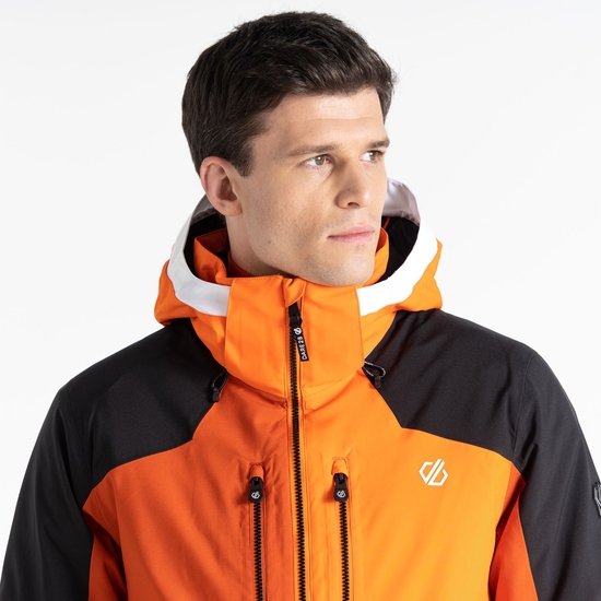 Men's Shred Ski Jacket Puffins Orange
