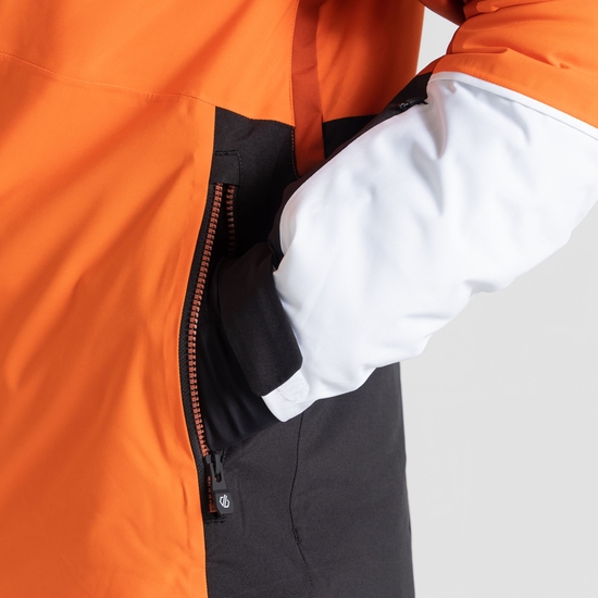 Men's Shred Ski Jacket Puffins Orange