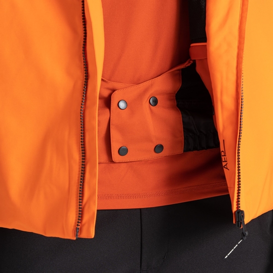 Men's Shred Ski Jacket Puffins Orange