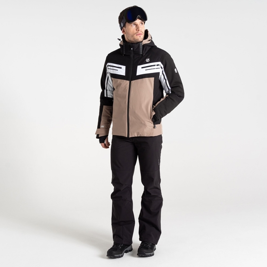 Men's Triple Ski Jacket Black White