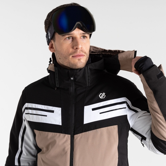 Men's Triple Ski Jacket Black White