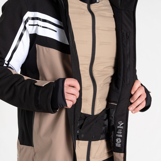 Men's Triple Ski Jacket Black White