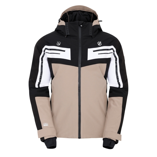 Men's Triple Ski Jacket Black White