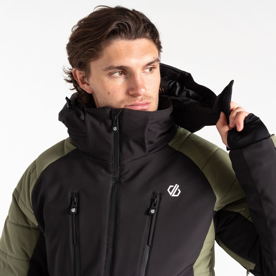 Men's Speed II Ski Jacket Olivine Green Black
