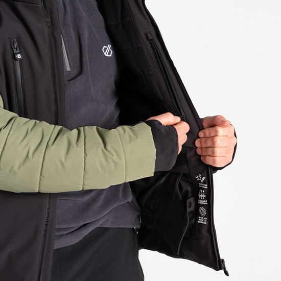 Men's Speed II Ski Jacket Olivine Green Black