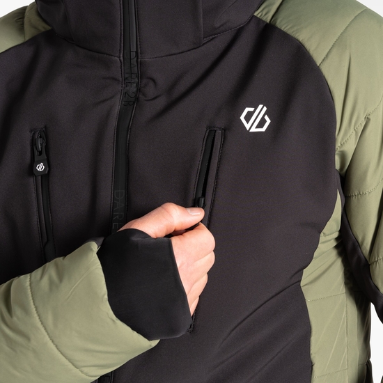 Men's Speed II Ski Jacket Olivine Green Black