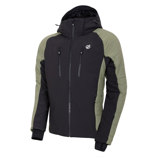 Men's Speed II Ski Jacket Olivine Green Black