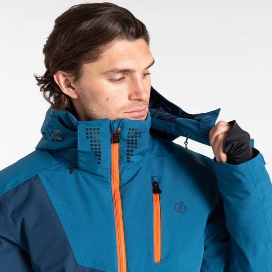 Men's Baseplate II Ski Jacket Kingfisher Blue Navy
