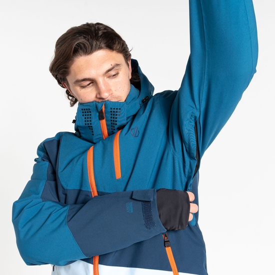 Men's Baseplate II Ski Jacket Kingfisher Blue Navy