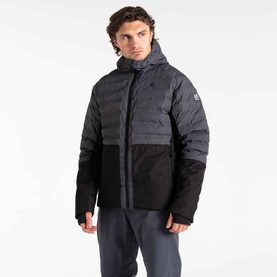 Herren Ollie II Skijacke Schwarz & Grau