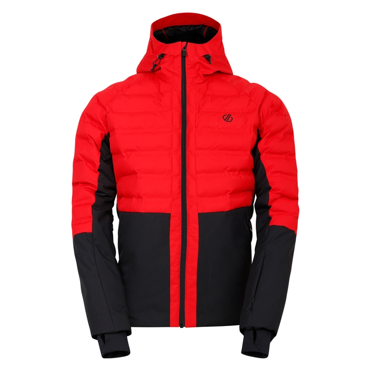 Red and black ski jacket cheap