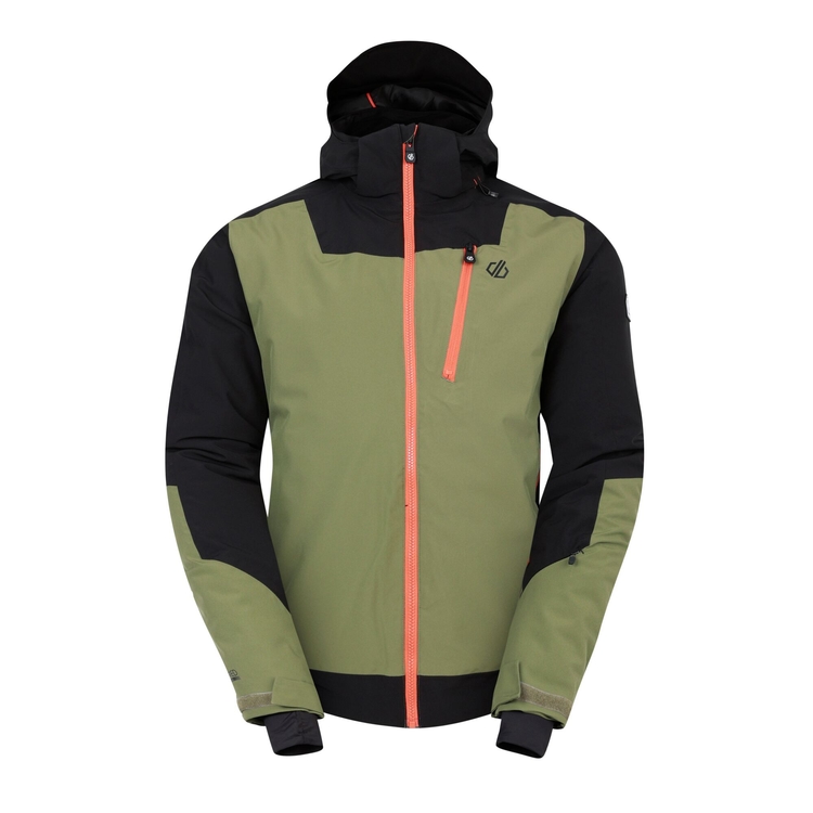 Men s Halfpipe II Ski Jacket Black Olivine Green Dare2B ROW