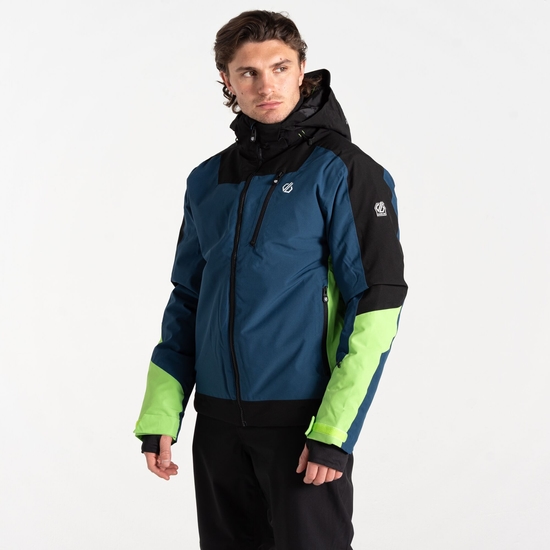 Herren Halfpipe II Skijacke Schwarz & Marineblau