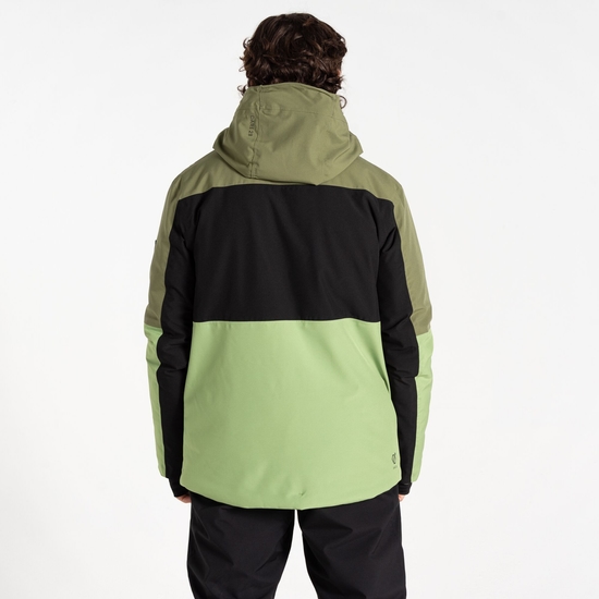 Men's Edge II Ski Jacket Olivine Green Black