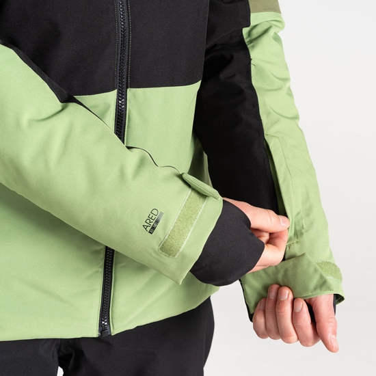 Men's Edge II Ski Jacket Olivine Green Black