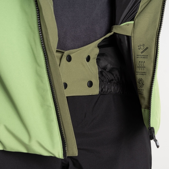 Men's Edge II Ski Jacket Olivine Green Black