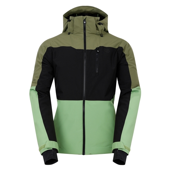 Men's Edge II Ski Jacket Olivine Green Black