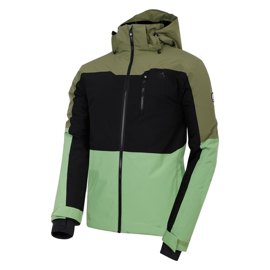 Men's Edge II Ski Jacket Olivine Green Black