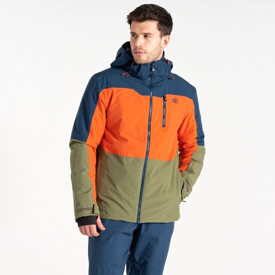 Veste de ski Homme Edge II Bleu Foncé Et Orange