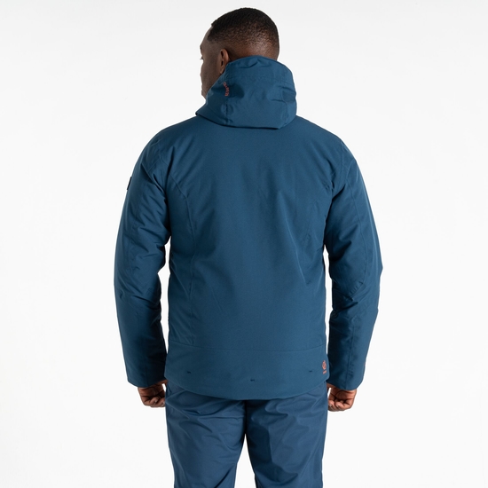 Men's Eagle II Ski Jacket Moonlight Denim Orange
