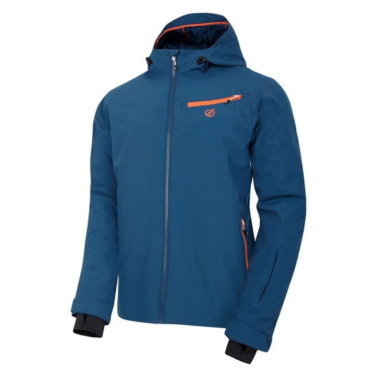 Men's Eagle II Ski Jacket Moonlight Denim Orange