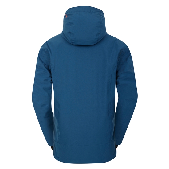 Men's Eagle II Ski Jacket Moonlight Denim Orange